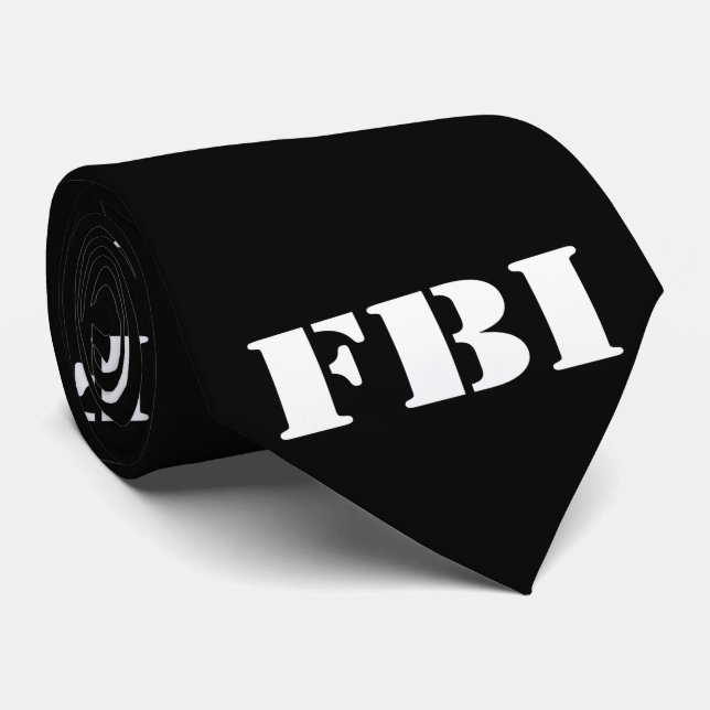FBI Black Krawatte (Gerollt)