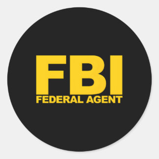 Fbi Bundesstaatlich Agent Runder Aufkleber