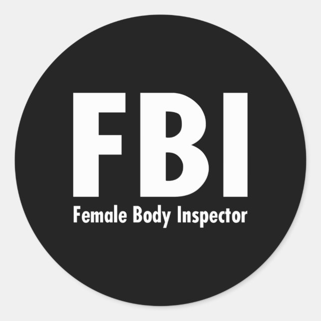 - FBI Chefreinspektor Runder Aufkleber (Vorderseite)