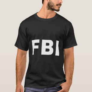Fbi Costume Easy Halloween Dress Up Bundesstaatlic T-Shirt