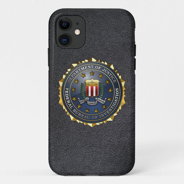FBI-Emblem Case-Mate iPhone Hülle (Rückseite)