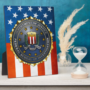 FBI-Emblem Fotoplatte
