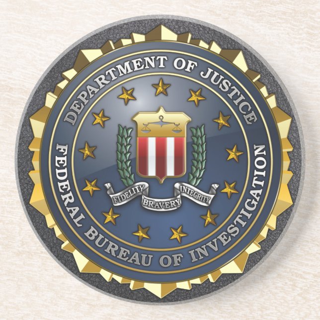 FBI-Emblem Getränkeuntersetzer (Vorne)