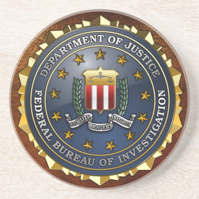 FBI-Emblem Getränkeuntersetzer (Vorne)