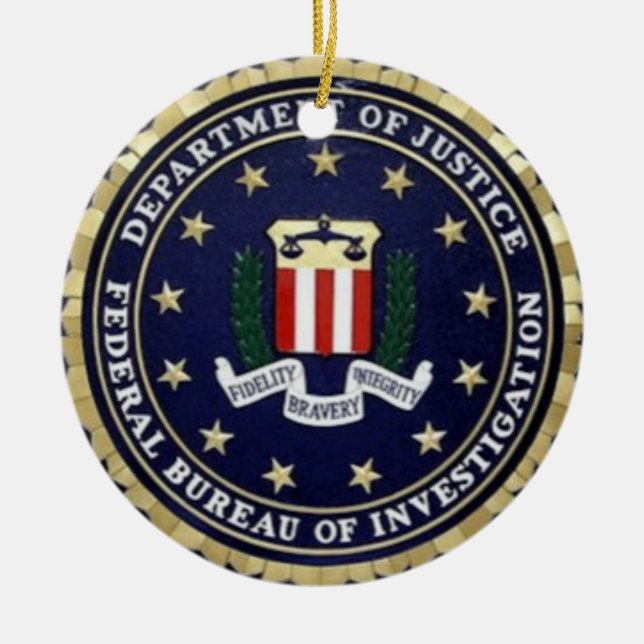 Fbi-Emblem Keramikornament (Vorne)
