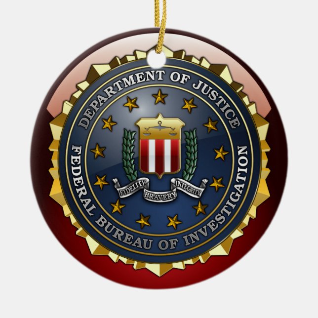 FBI-Emblem Keramikornament (Vorne)