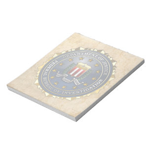 FBI-Emblem Notizblock