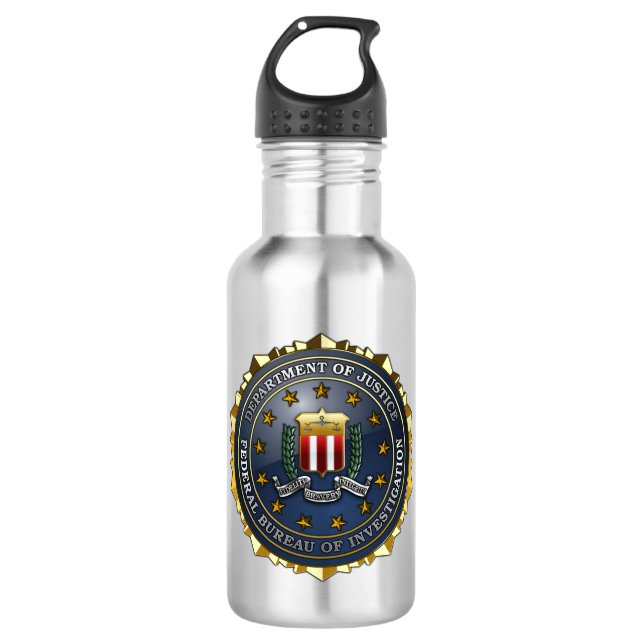 FBI-Emblem Trinkflasche (Vorderseite)