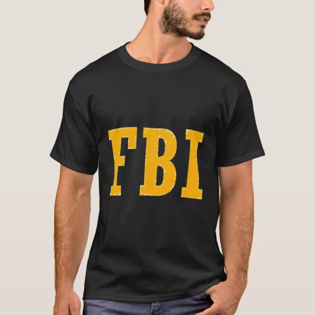 Fbi Frontback Print T-Shirt (Vorderseite)