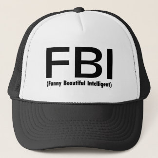 FBI lustiges schönes intelligentes Truckerkappe