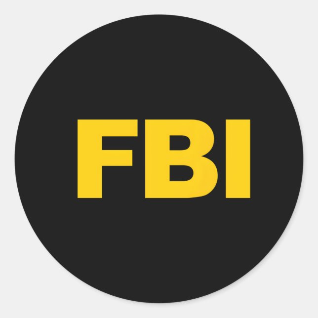 Fbi Runder Aufkleber (Vorderseite)