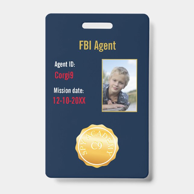 FBI Secret Agent Abzeichen Ausweis (Vorderseite)