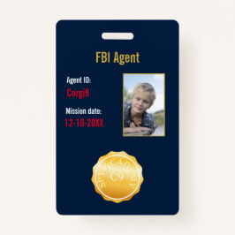FBI Secret Agent Abzeichen Ausweis