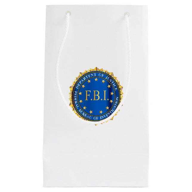 FBI-Spoof-Siegel Kleine Geschenktüte (Vorderseite)
