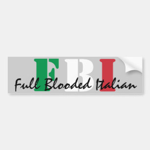 FBI, voller Blooded Italiener Autoaufkleber