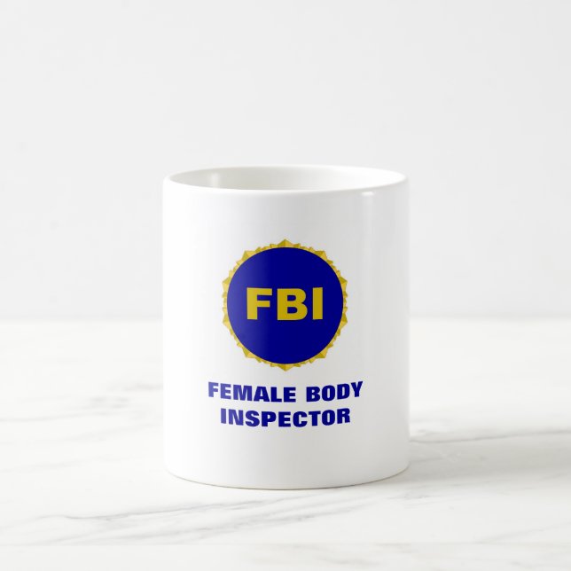 FBI ~ weiblicher Körper-Inspektor-Tasse Tasse (Mittel)