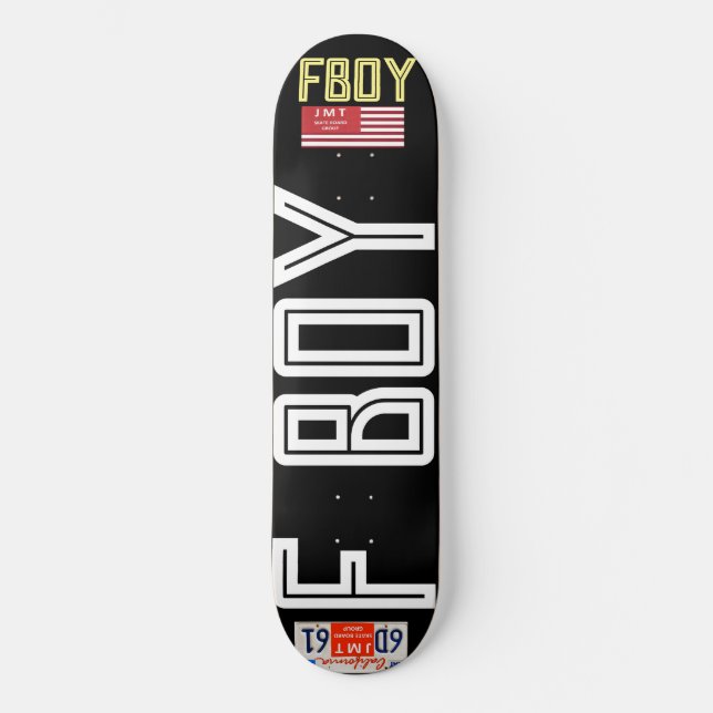 FBOY OFFIZIELL 8 1/4" Skateboard Deck (Vorderseite)