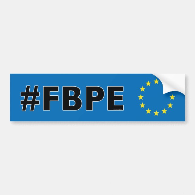 #FBPE folgen zurück Anti-Brexit Pro-EU Autoaufkleber (Vorne)