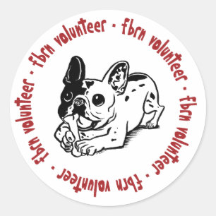 FBRN-Freiwilligenlogo Runder Aufkleber