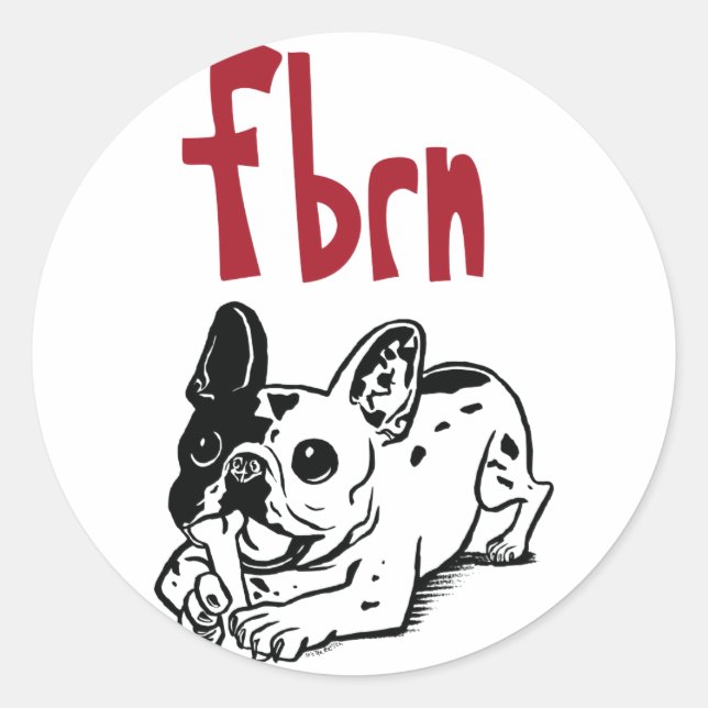 FBRN Logo Runder Aufkleber (Vorderseite)