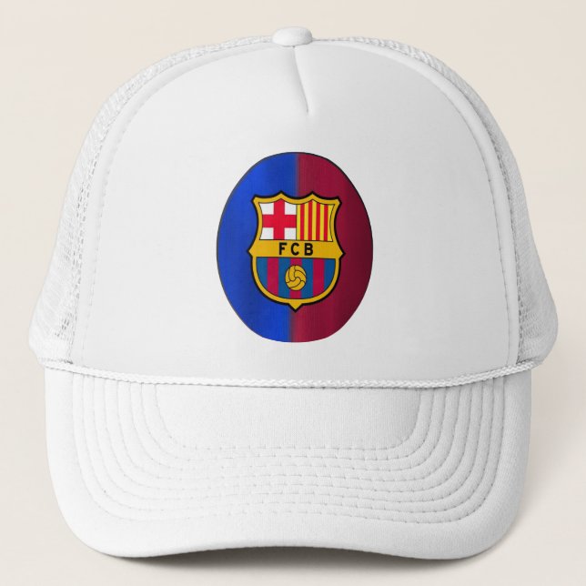 FC Barcelona Custom Hat – Barça Fan Cap with Perso Truckerkappe (Vorderseite)