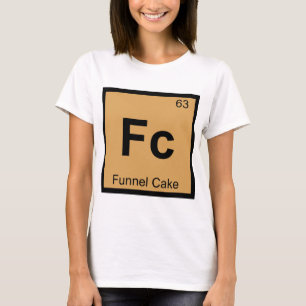 Fc - Chemie-Trichterkuchen Periodensystem-Symbol T-Shirt