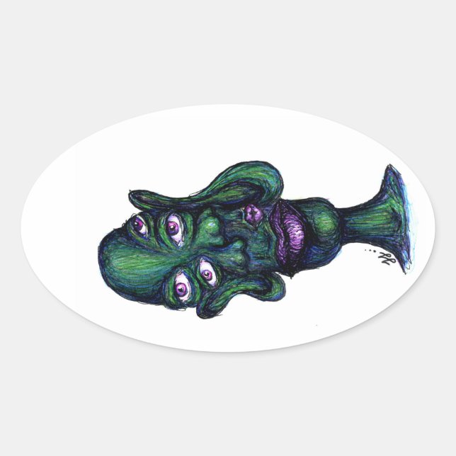 fc ovaler aufkleber (Vorderseite)