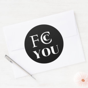 FCC YOU Aufkleber