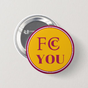 FCC YOU Kühlschrankmagnet Button