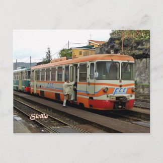 FCE Ferrovie Circum Etnea in Bronté Postkarte