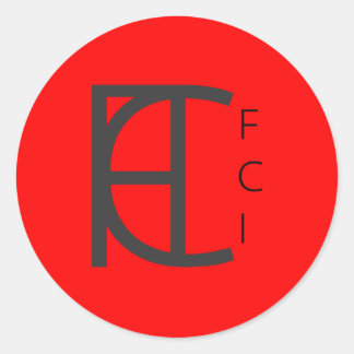 FCI RED DOT Aufkleberpackung Runder Aufkleber