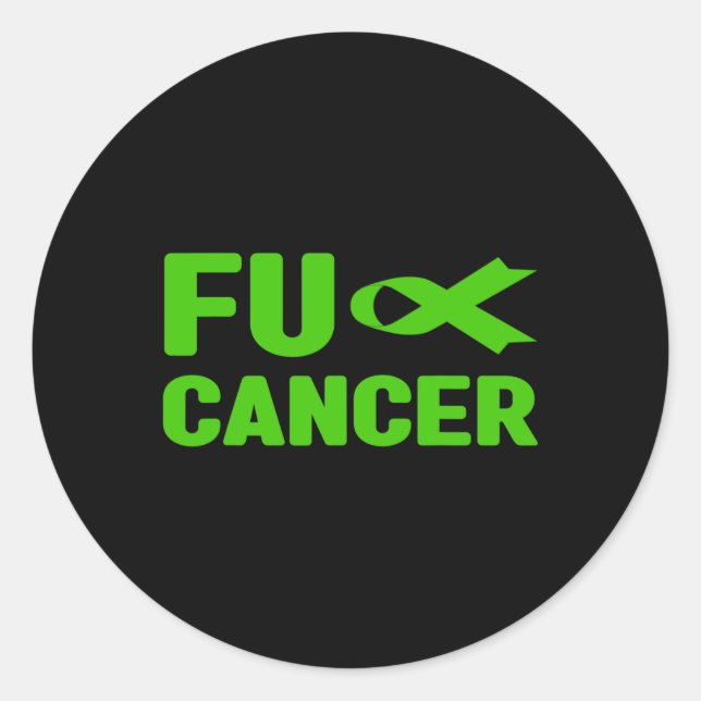 Fck Cancer - Fck Bile Duct Cancer Awareness 3 Runder Aufkleber (Vorderseite)