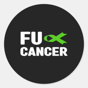 Fck Cancer - Fck Bile Duct Cancer Awareness 4 Runder Aufkleber