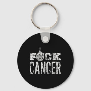Fck Cancer Skeleton Middle Breast Cancer Awareness Schlüsselanhänger