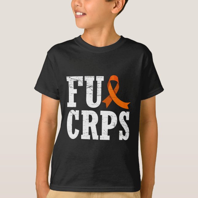 Fck Crps Warrior Support Rsd Crps Bewusstsein T-Shirt (Vorderseite)