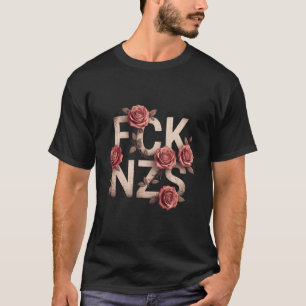 FCK NZS Blumen gegen Rechts Keine Nazis Lgbtq+  T-Shirt