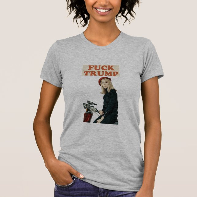 Fck trump Heather grau T-Shirt (Vorderseite)