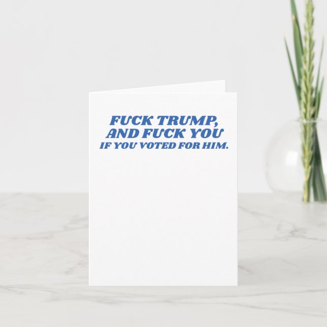 Fck Trump Karte (Vorderseite)