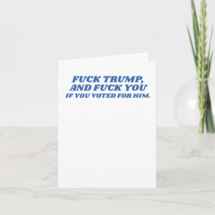 Fck Trump Karte