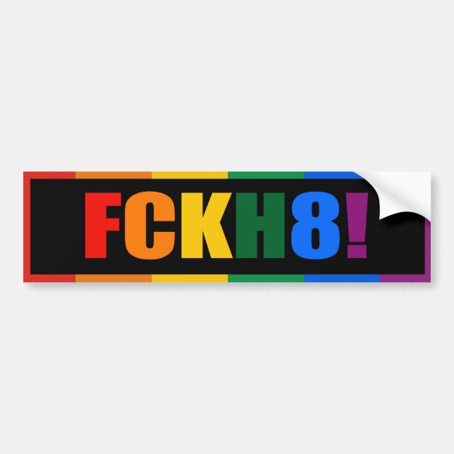 FCKH8 - .png Autoaufkleber (Vorne)