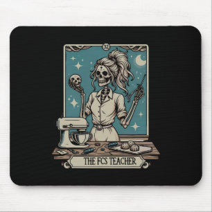 Fcs Teacher Skeleton Halloween Familie und Verbrau Mousepad