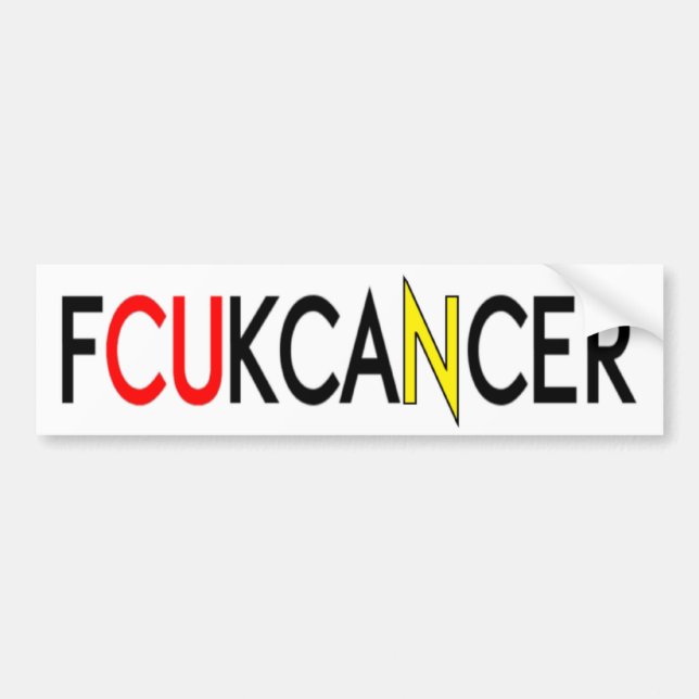FCUKCANCER AUTOAUFKLEBER (Vorne)
