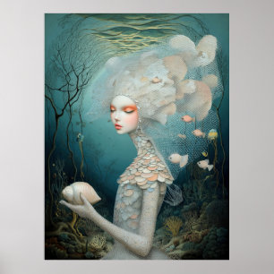 *~* FD2 2 Wassergöttin Fantasy Meer Nixe Poster