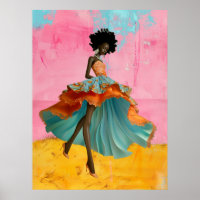 *~* FD2 39 Tropical GODESS Black Woman Vibrant