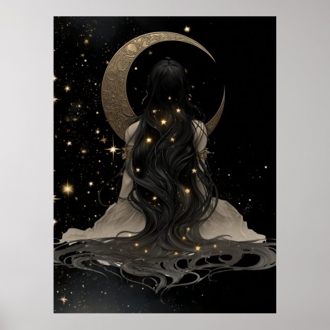 FD2 Enchanted 21  Crescent Moon Goddess Poster (Vorne)