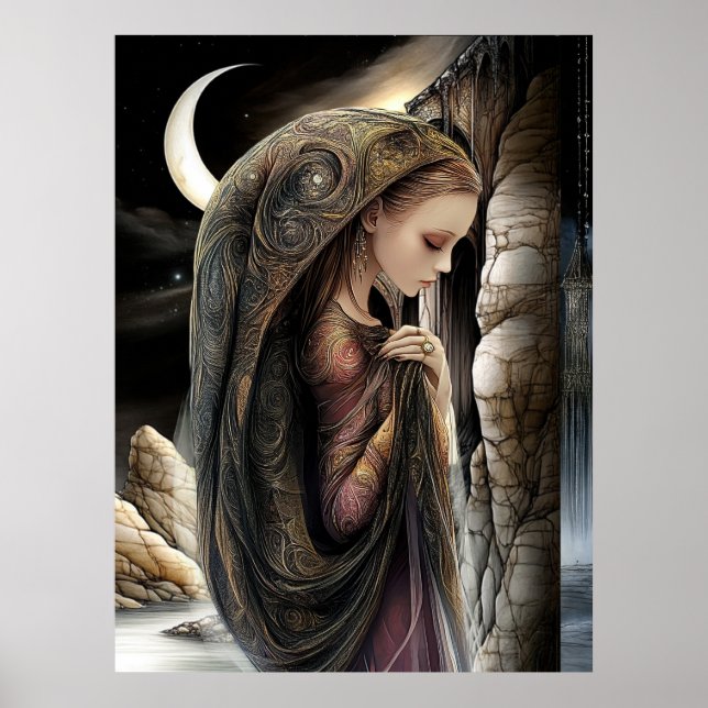 FD2 Enchanted Crescent Moon Goddess 10 Poster (Vorne)