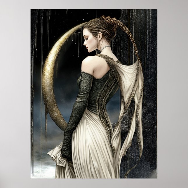 FD2 Enchanted Crescent Moon Goddess 13 Poster (Vorne)