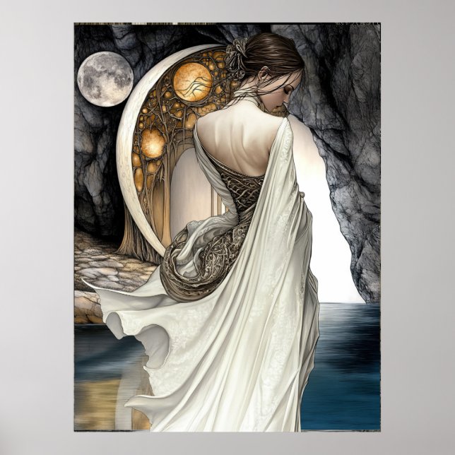 FD2 Enchanted Crescent Moon Goddess 14 Poster (Vorne)