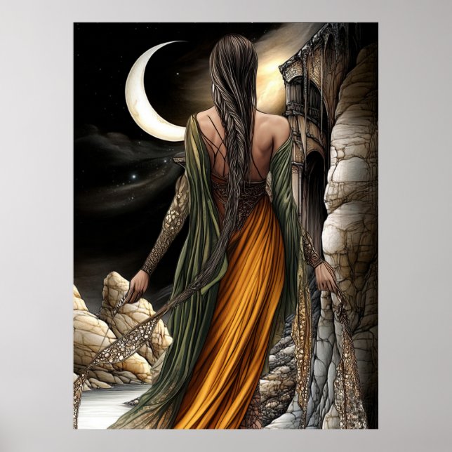 FD2 Enchanted Crescent Moon Goddess 20 Poster (Vorne)