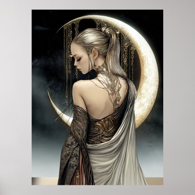 FD2 Enchanted Crescent Moon Goddess 6 Poster (Vorne)